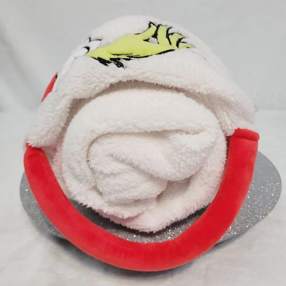 Snowpinions Grinch Feelin Grinchy Throw Blanket Dr Seuss Portable 60 x 45 New